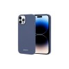 Husa iPhone 14 Pro Max, Mercury Goospery, Microfibra La Interior, Albastru